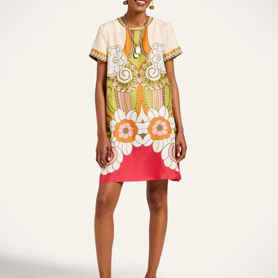 La Doublej Mini Swing Dress In Multi