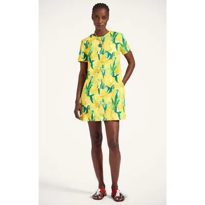 LA DOUBLEJ LA DOUBLEJ MINI SWING DRESS ZESTY YELLOW