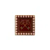 La Doublej Mini Trinket Tray In Brown