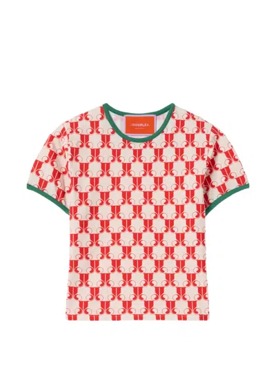 La Doublej Monogram Ringer T-shirt In Multi