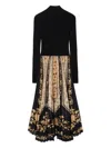 La Doublej Moondance Pleated Knit Maxi Dress In Black