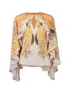 La Doublej Magic Ruffled Top In Multi