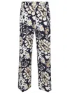 La Doublej Multicolor Cotton Blend Trousers In Black