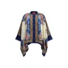 La Doublej Foulard Printed Silk Twill Shirt In Multi