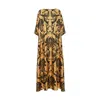 La Doublej Muumuu Dress Round Neck In Cherubs