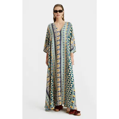 LA DOUBLEJ LA DOUBLEJ MUUMUU DRESS PLACÉE CASAREALE SMALL CREAM
