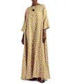La Doublej Muumuu Dress Round Neck Caper Pink In Multi