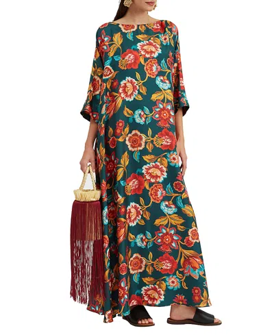 LA DOUBLEJ LA DOUBLEJ MUUMUU ROUND NECK DRESS