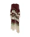 La Doublej Naiad Floral Tiered Long Cascading Dress
