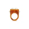 La Doublej Nefertiti Ring In Solid Rust