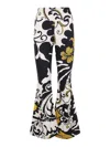 La Doublej New Meditation Pants In Marea Black In Naranja