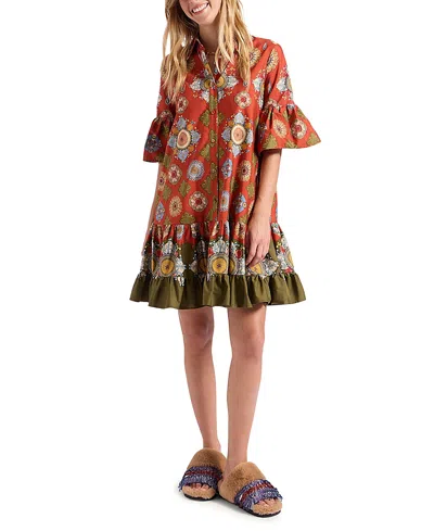 La Doublej Nucleus Placee Choux Dress In Brown