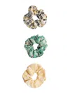 La Doublej Floral-print Scrunchies Set