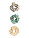 La Doublej Floral-print Scrunchies Set