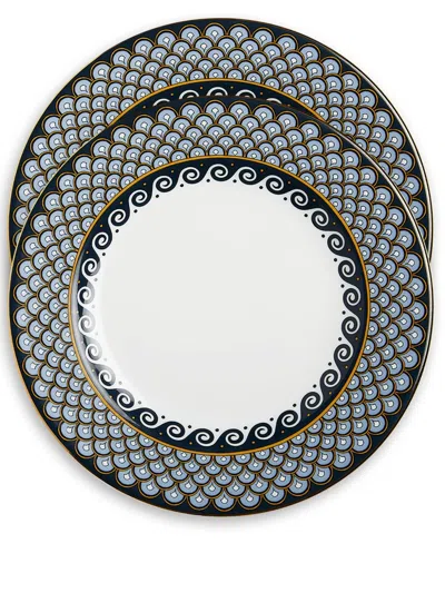La Doublej Odysseus Dinner Plates (set Of Two) In Blue
