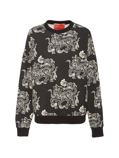 La Doublej Off Court Sweatshirt In Black