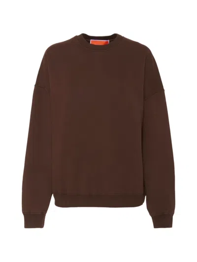 La Doublej Off Court Sweatshirt In Brown