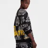 La Doublej Off Court Sweatshirt In Crazy Tigers Black & White