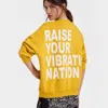 La Doublej Off Court Sweatshirt In Solid Dark Yellow