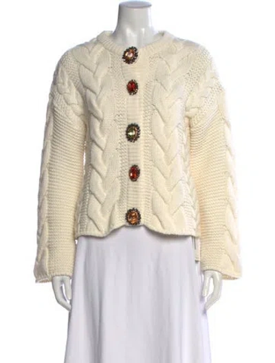 Pre-owned La Doublej Open Front Sweater In Neutrals