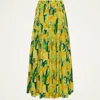 La Doublej Oscar Printed Cotton Poplin Midi Skirt In Multi