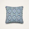 La Doublej Printed Cushion In Palazzo Blue
