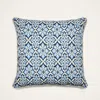 La Doublej Graphic-print Cushion In Palazzo Blue