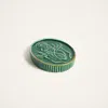 La Doublej Oval Incense Holder In Green