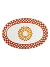 La Doublej Oval Platter In Red