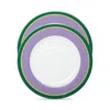 La Doublej Painted Trim Dinner Plates, Set Of 2