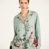 La Doublej Floral Panel Pyjama Shirt In Multi