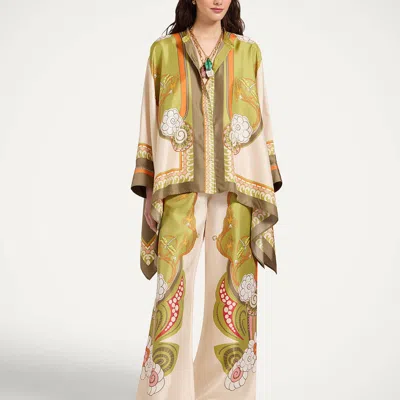 La Doublej Palazzo Pants In Brown