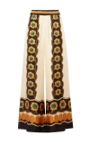 La Doublej La Double J Woman Pants Ivory Size M Silk In Daisychain Placée Orange