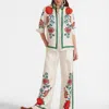 La Doublej Palazzo Pants In Dragonflower Placée Multicolor