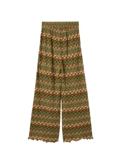 La Doublej Palazzo Pants In Green