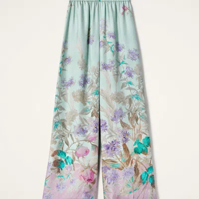 La Doublej Palazzo Pants In Heath Placée Mint
