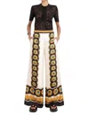 La Doublej La Double J Woman Pants Ivory Size M Silk In Multi