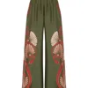 La Doublej Palazzo Pants In Kerylos Placée Dark Green