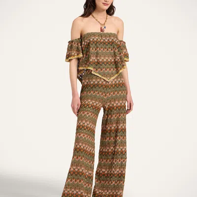 La Doublej Palazzo Pants In Pattern