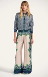 La Doublej Printed Silk Twill Palazzo Pants In Multi