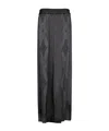 La Doublej La Double J Wide-leg Black Trousers With Pattern In Black