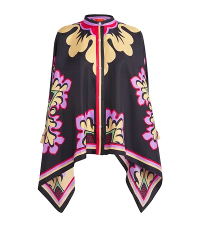 La Doublej Palazzo Print Foulard Shirt In Multi
