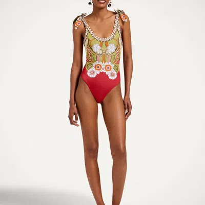 La Doublej Pammy Reversible Suit In Multi