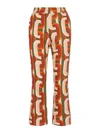 La Doublej Casual Pants In Red