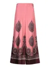 La Doublej Silk Wide-leg Pull-on Palazzo Pants In Pink