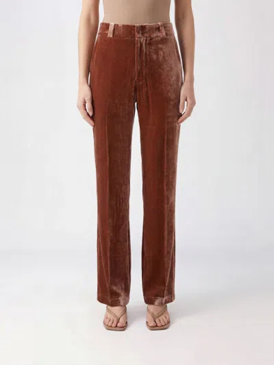 La Doublej Pants Woman Color Brown