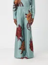 La Doublej La Double J Printed Silk-twill Palazzo Trousers In Blue