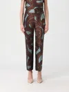 La Doublej La Double J Hendrix Jacquard Flared-leg Trousers In Brown