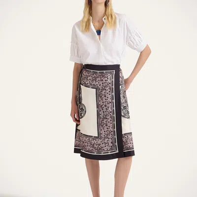 LA DOUBLEJ PAREO MIDI SKIRT