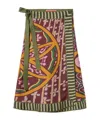 La Doublej Wrap Design Skirt In Yellow